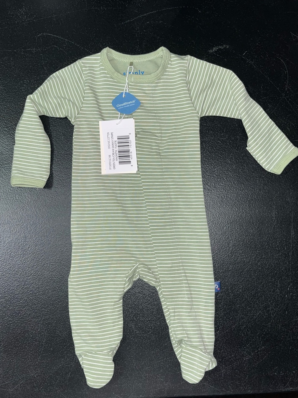 Simply Magnetic Me newborn striped footie pajamas-Brand New!